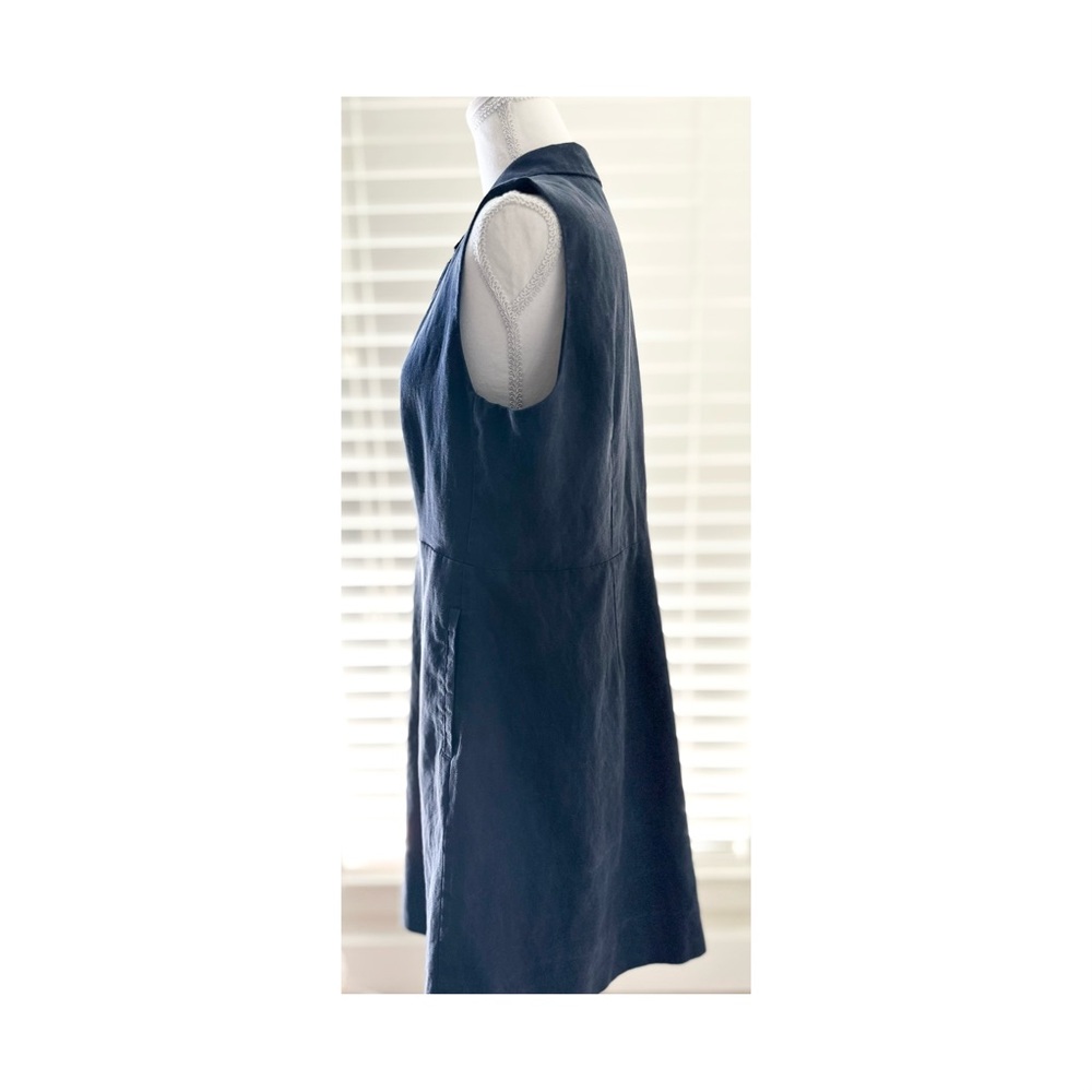 RW&CO. Navy Button-Down Mini Dress - Picture 2 of 4